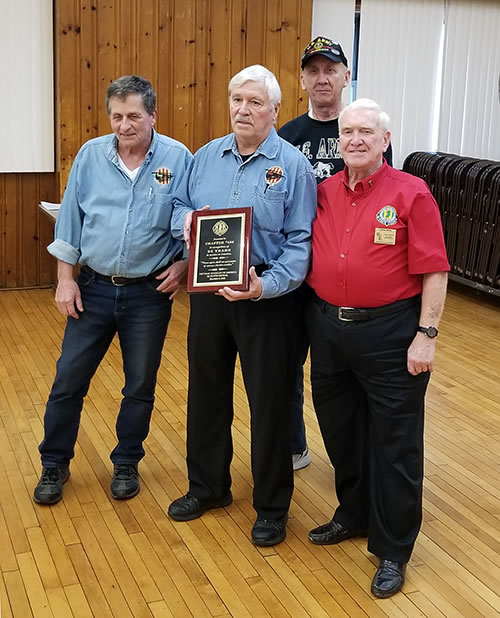 Plaque Presented to Chapter 668 for Their 25Th Anniversary at the State Council